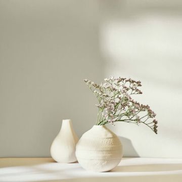 Vliestapete Texturiert, Linien Struktur Modern in Weiß für Wohnzimmer, Schlafzimmer, Lounge (KG-172849)