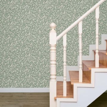 Vliestapete Blätter, Blattmotiv Floral Natur in Grün für Wohnzimmer, Schlafzimmer, Lounge (KG-172876)