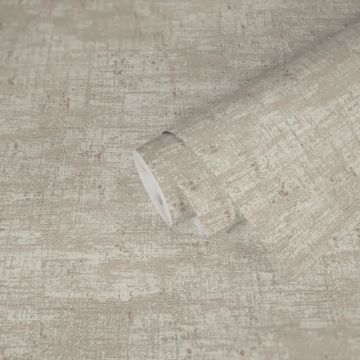 Vintage Vliestapete Beige Weiß Gold - Tapete mit Metallic-Effekt - Modern & edel (KG-172988)