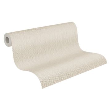 Strukturtapete Beige mit feiner Rillenoptik – Vliestapete matt – Modern & natürlich AS-Creation (KG-174610)