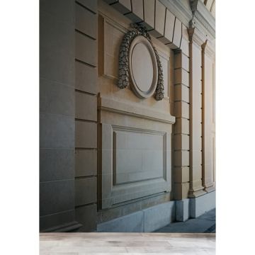 Fototapete Wandrelief klassisch Beige Grau - Vliestapete mit 3D-Motiv - Wanddekoration modern livingwalls (KG-174672)