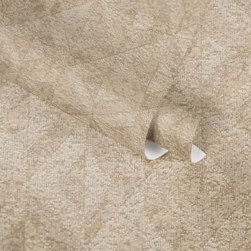 3D-Tapete geometrisch Beige Sandfarben – Vliestapete mit Struktur und Muster AS-Creation (KG-174744)