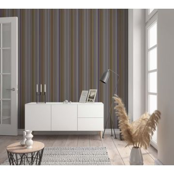 Vliestapete Streifen Modern, Klassisch, Shabby Chic in Braun Marburg (KG-175022)