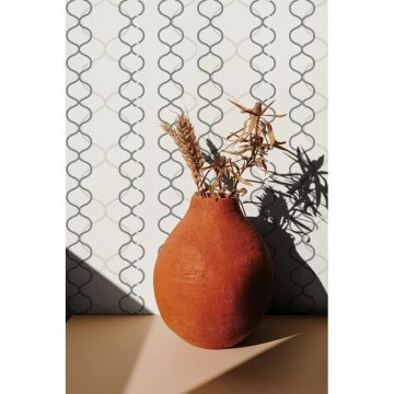 Vliestapete Grafisch Modern in Greige Marburg (KG-175047)