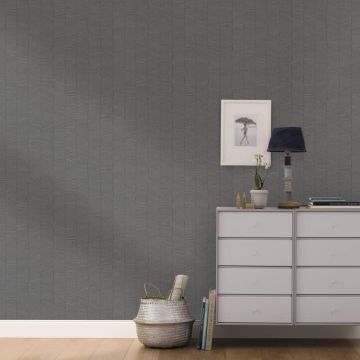 Vliestapete Struktur Modern in Schwarz Marburg (KG-175069)