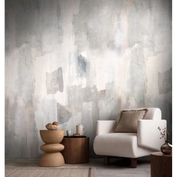 Aquarell livingwalls Vliestapete in Beige-Grau - Wandbild 280x159 cm - Sanfte Naturtöne für stilvolle Räume  (KG-175204)