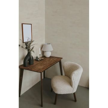 Vliestapete Putzoptik, Betonoptik Uni Geometrisch matt in Beige für Wohnzimmer, Schlafzimmer, Büro (KG-175481)