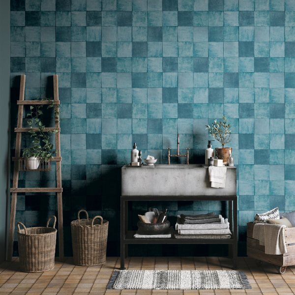 Mit den "Zellige" Tapeten von Marburg bringen...