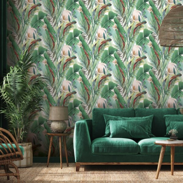 Mit den "Spirit of Jungle" Tapeten von Marburg...