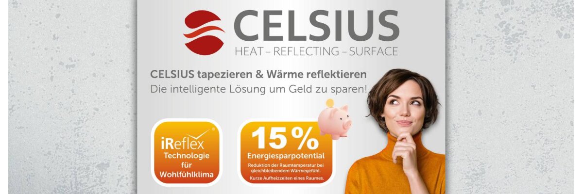 Heizkosten sparen mit der wärmereflektierenden Tapete CELSIUS von Marburg - Heizkosten sparen mit der wärmereflektierenden Tapete CELSIUS von Marburg