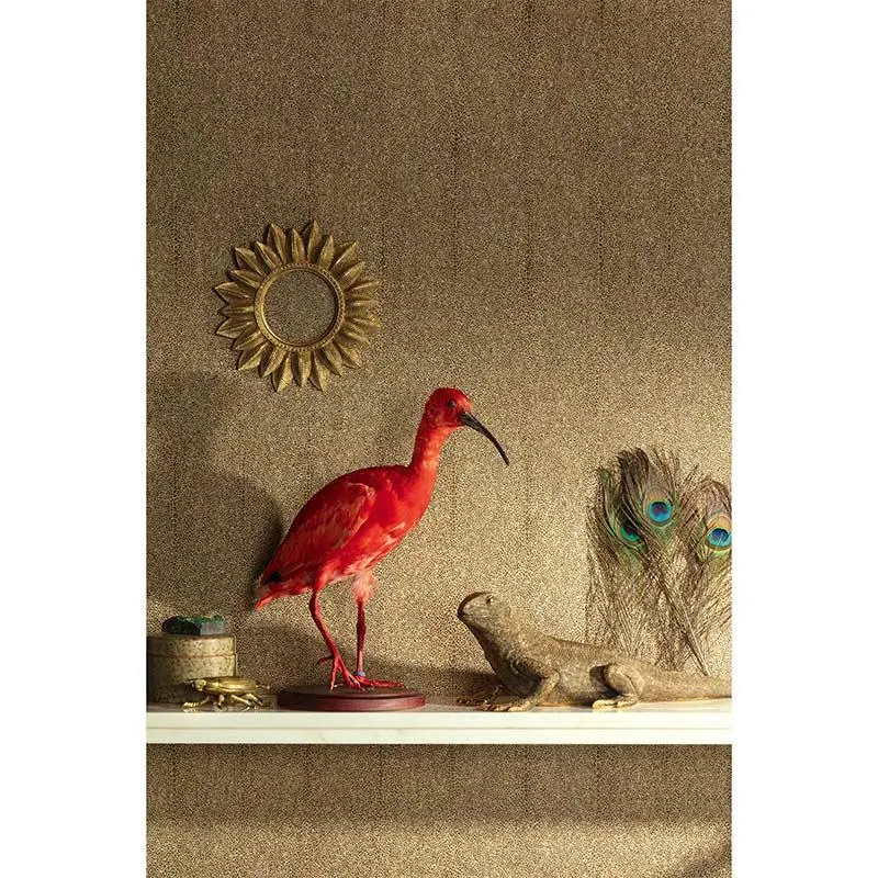 Tapete Braun, Gold, Kupfer MASUREEL Vliestapete (1035669)