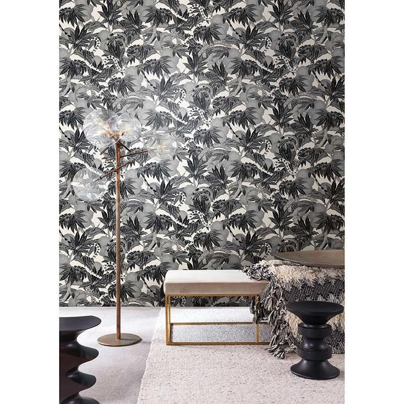 Tapete Grau, Silber, Schwarz, Anthrazit MASUREEL Vliestapete (1035637)