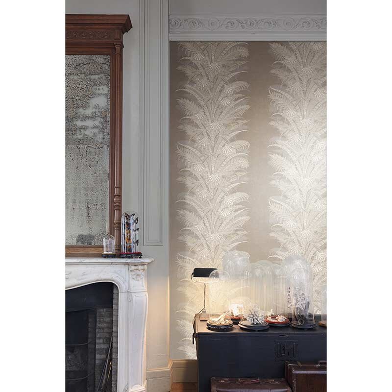 Tapete Beige, Creme, Grau, Silber MASUREEL Vliestapete (1035633)