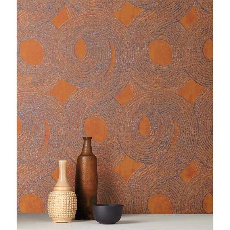 Tapete Orange, Terrakotta MASUREEL Vliestapete (1035601)