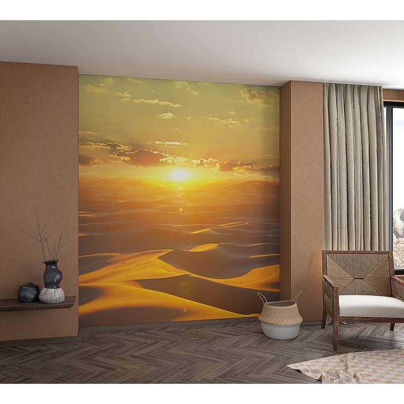 Digitaldruck-Tapete Braun, Gelb, Vanille Marburg (1035567)