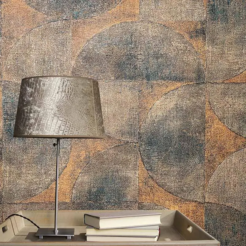 Tapete Blau, Braun, Gold, Kupfer Marburg Vliestapete (1035529)