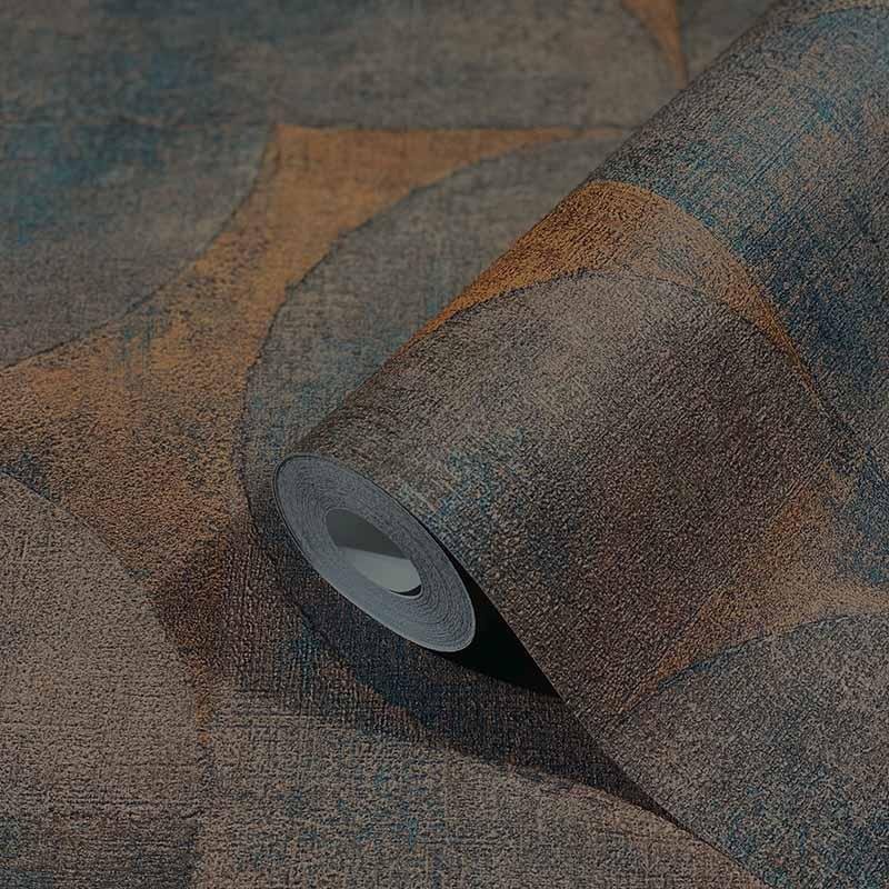 Tapete Blau, Braun, Gold, Kupfer Marburg Vliestapete (1035529)
