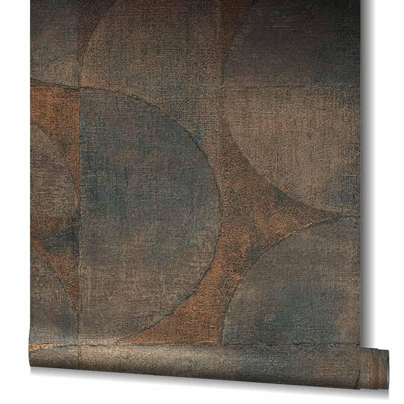 Tapete Blau, Braun, Gold, Kupfer Marburg Vliestapete (1035529)