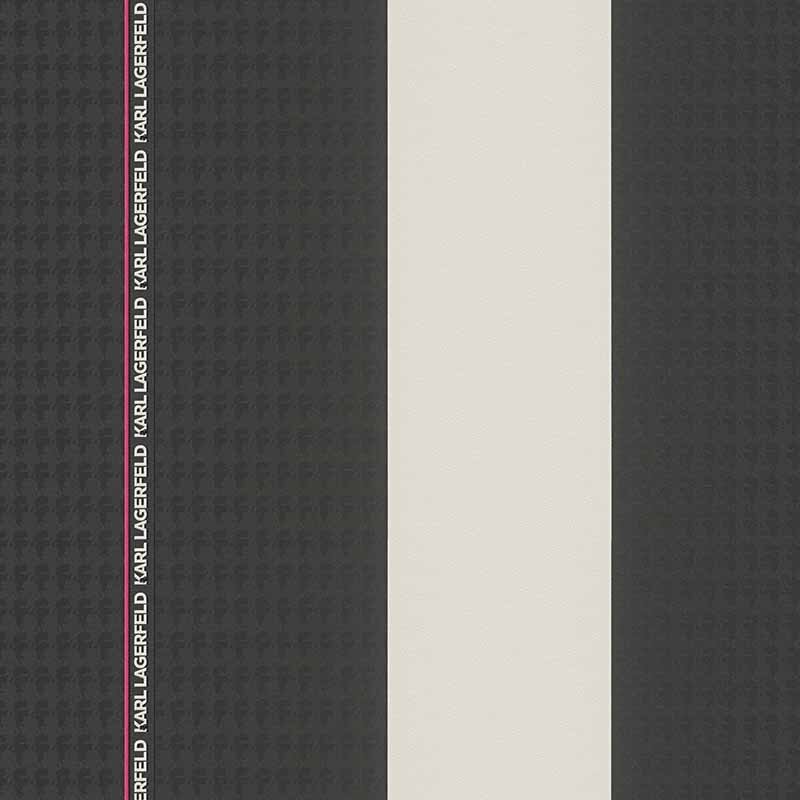 Tapete Schwarz, Anthrazit Karl Lagerfeld Vliestapete (1035425)