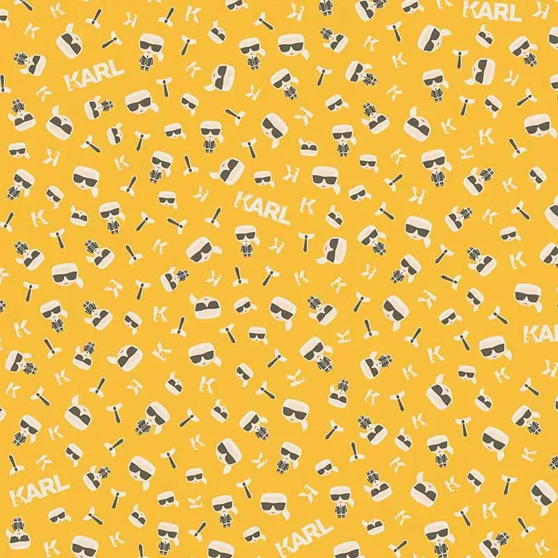 Tapete Gelb, Vanille Karl Lagerfeld Vliestapete (1035400)