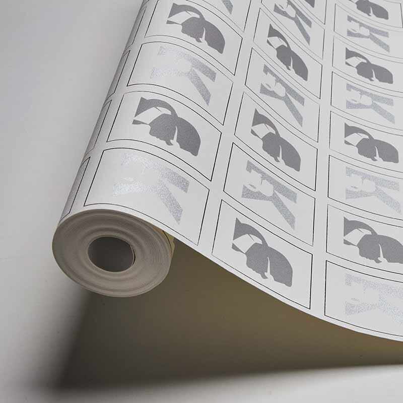 Tapete Grau, Silber, Weiß Karl Lagerfeld Vliestapete (1035394)