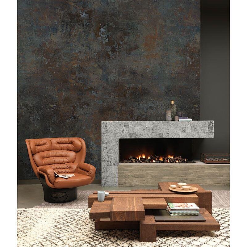 Digitaldruck-Tapete Blau, Schwarz, Anthrazit Rasch (1043151)