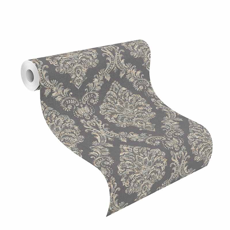 Tapete Schwarz, Anthrazit Rasch Vliestapete (1035202)