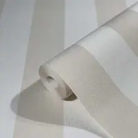 Tapete Beige, Creme, Wei&szlig; Novamur Vliestapete...