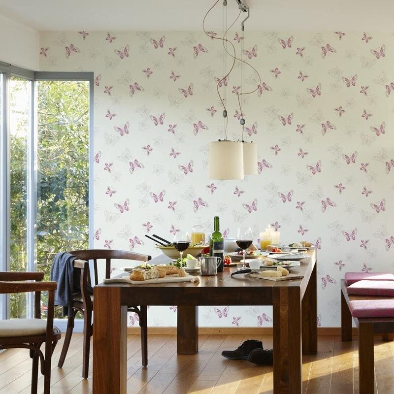 Tapete Beige, Creme, Lila, Flieder innova Vliestapete (1019860)