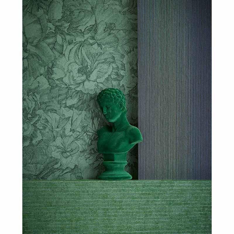 Tapete Grau, Silber, Grün Eijffinger Vliestapete (1034834)