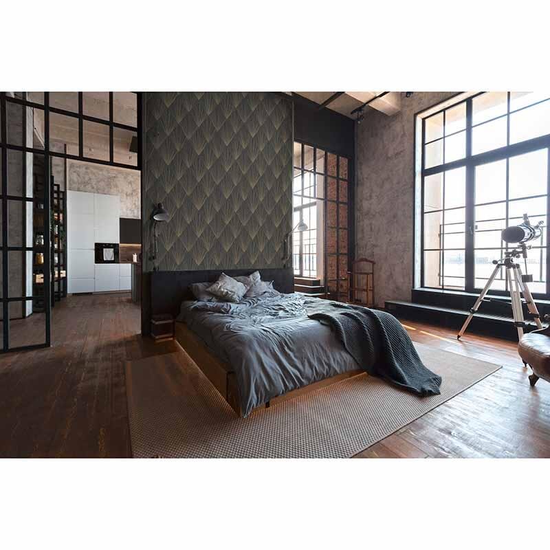 Tapete Gold, Kupfer, Schwarz, Anthrazit livingwalls Vliestapete (1034650)