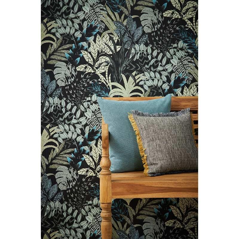 Tapete Grün, Schwarz, Anthrazit livingwalls Vliestapete (1034633)