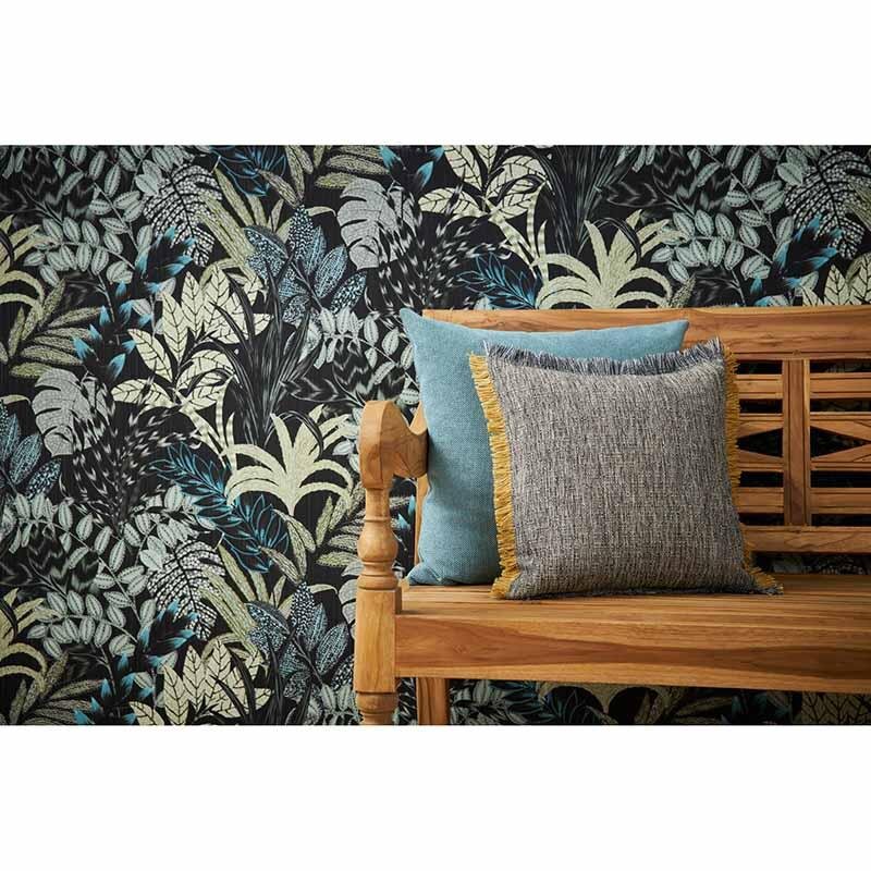 Tapete Grün, Schwarz, Anthrazit livingwalls Vliestapete (1034633)