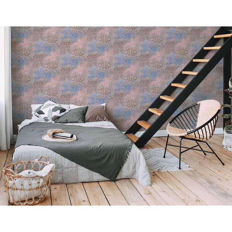 Tapete Blau, Grau, Silber livingwalls Vliestapete (1034623)