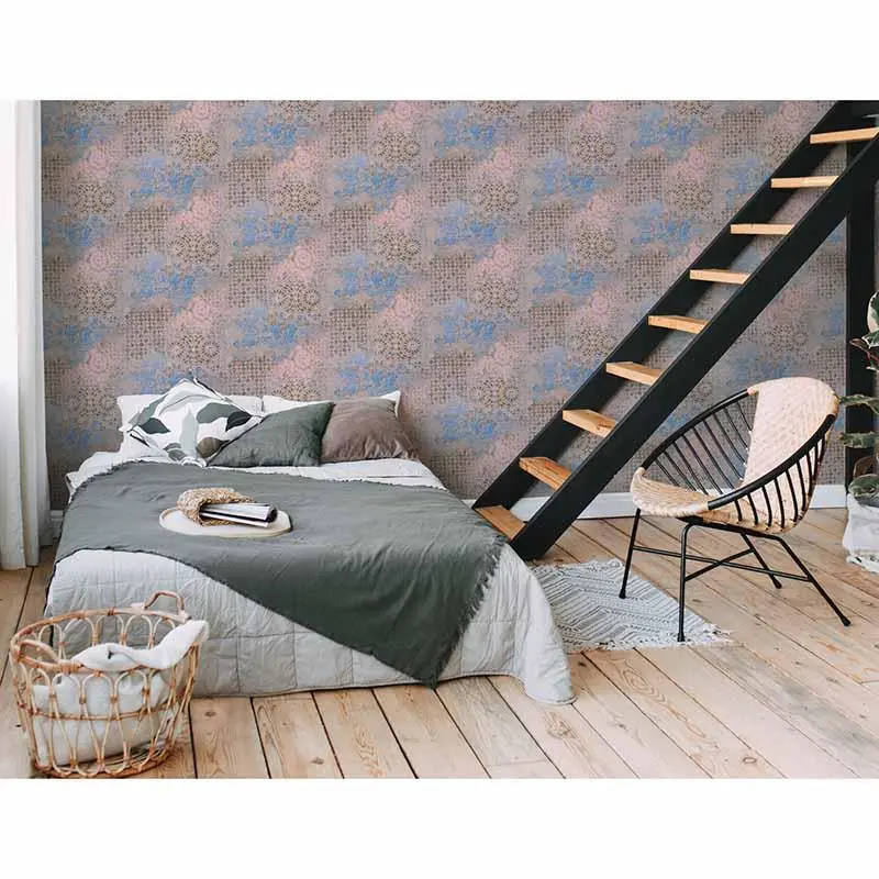 Tapete Blau, Grau, Silber livingwalls Vliestapete (1034623)