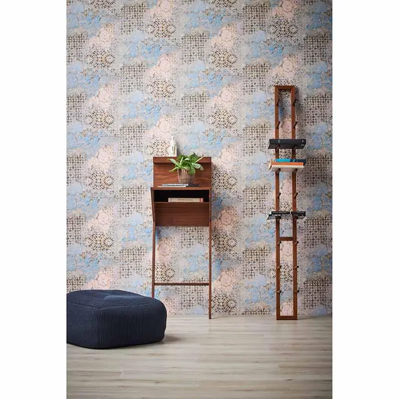 Tapete Blau, Grau, Silber livingwalls Vliestapete (1034623)