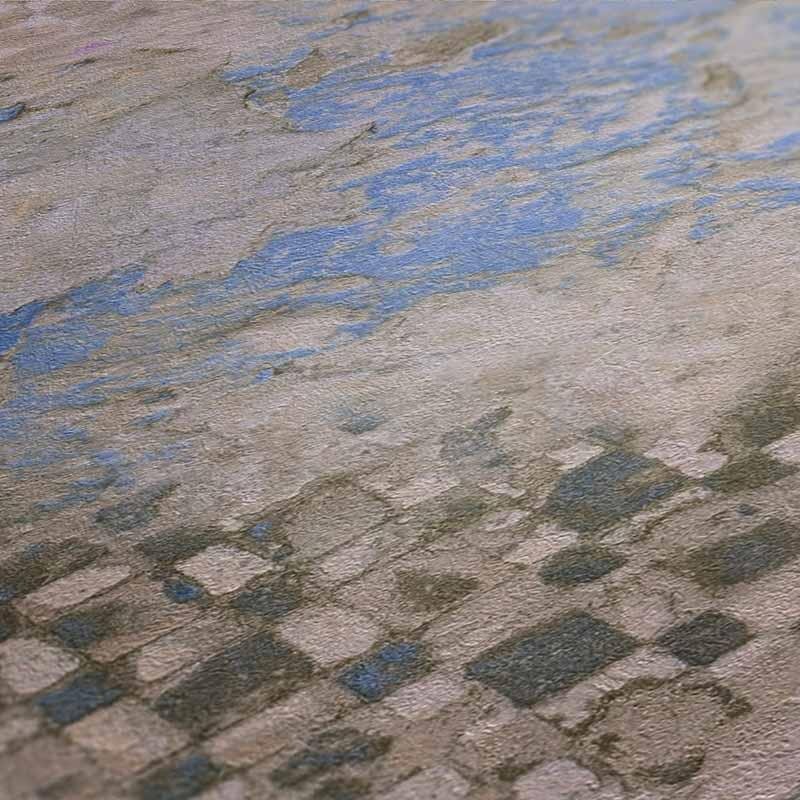 Tapete Blau, Grau, Silber livingwalls Vliestapete (1034623)