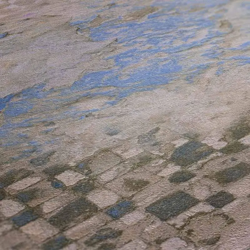 Tapete Blau, Grau, Silber livingwalls Vliestapete (1034623)