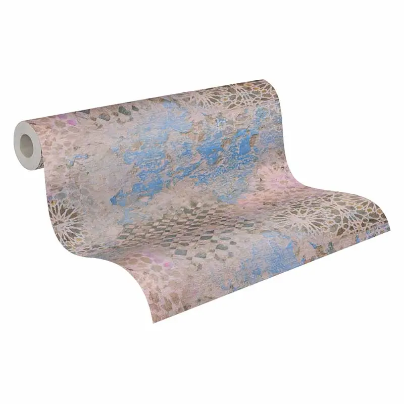 Tapete Blau, Grau, Silber livingwalls Vliestapete (1034623)