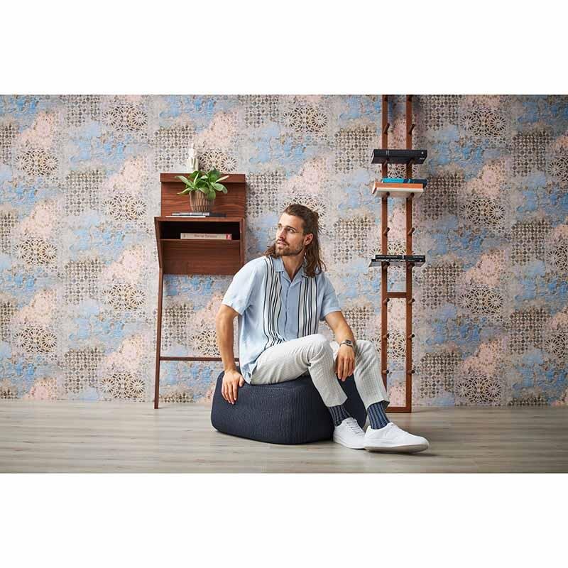 Tapete Blau, Grau, Silber livingwalls Vliestapete (1034623)