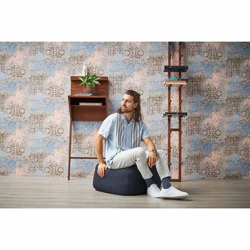 Tapete Blau, Grau, Silber livingwalls Vliestapete (1034623)