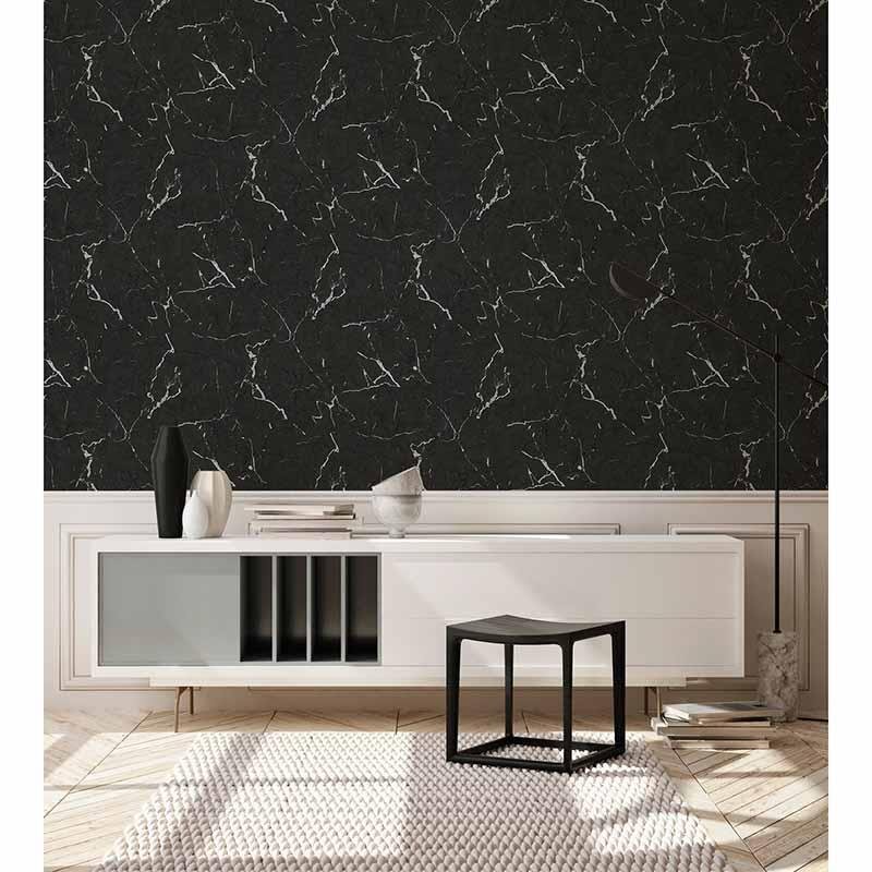 Tapete Schwarz, Anthrazit livingwalls Vliestapete (1034612)