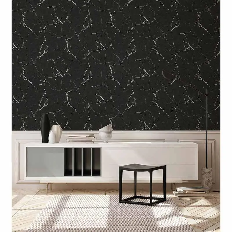 Tapete Schwarz, Anthrazit livingwalls Vliestapete (1034612)