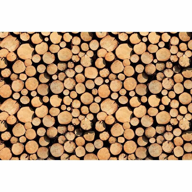 Digitaldruck-Tapete StackofWood livingwalls (1034454)