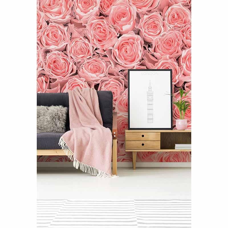 Digitaldruck-Tapete PinkRoses livingwalls (1034335)