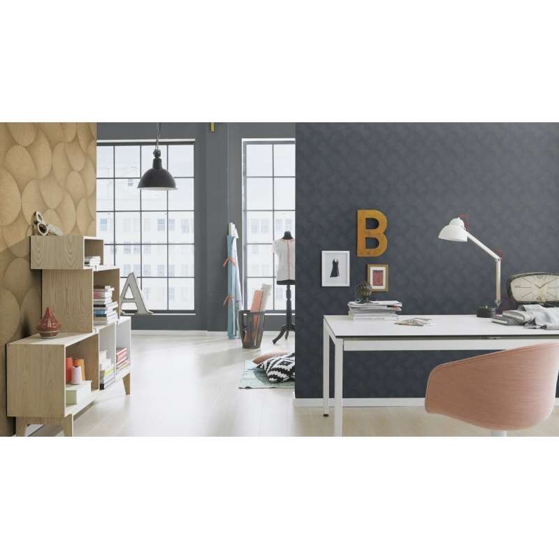 Tapete Blau, Grau, Silber Rasch Vliestapete (1043959)