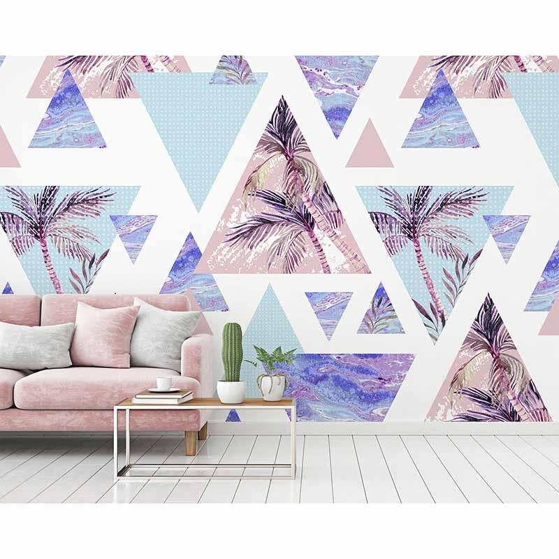 Digitaldruck-Tapete PalmsTriangles livingwalls (1034450)