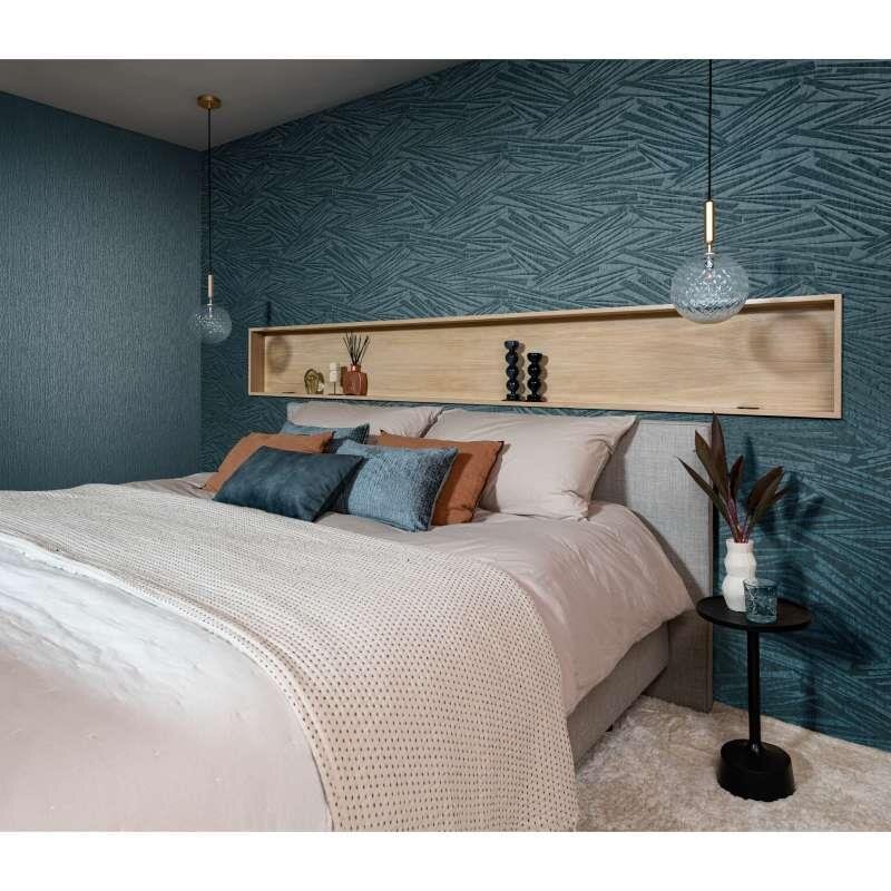 Vliestapete Blau zeitgenössische Ästhetik Rasch Incanto