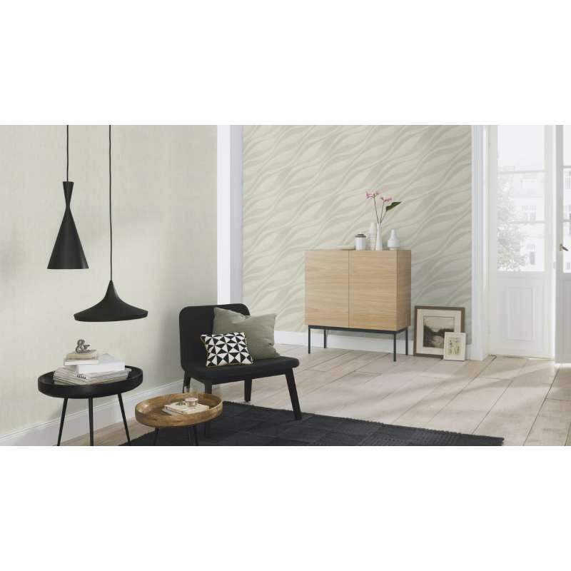 Vliestapete Grau zeitgenössische Ästhetik Rasch Metall Incanto