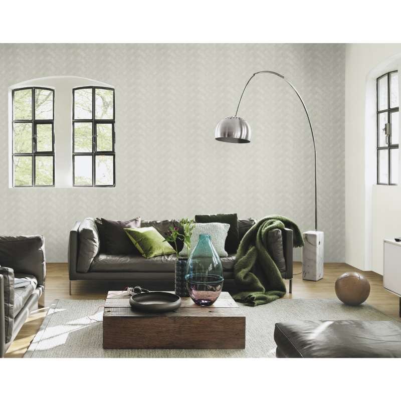 Vliestapete Grau zeitgenössische Ästhetik Rasch Metall Incanto